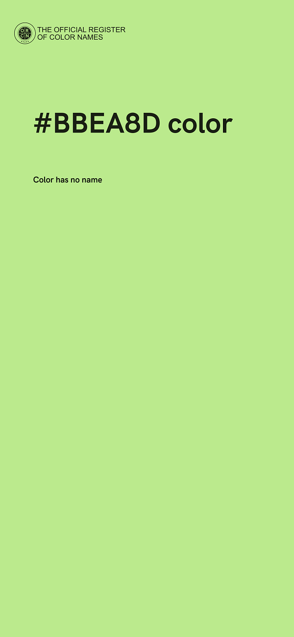 #BBEA8D color image