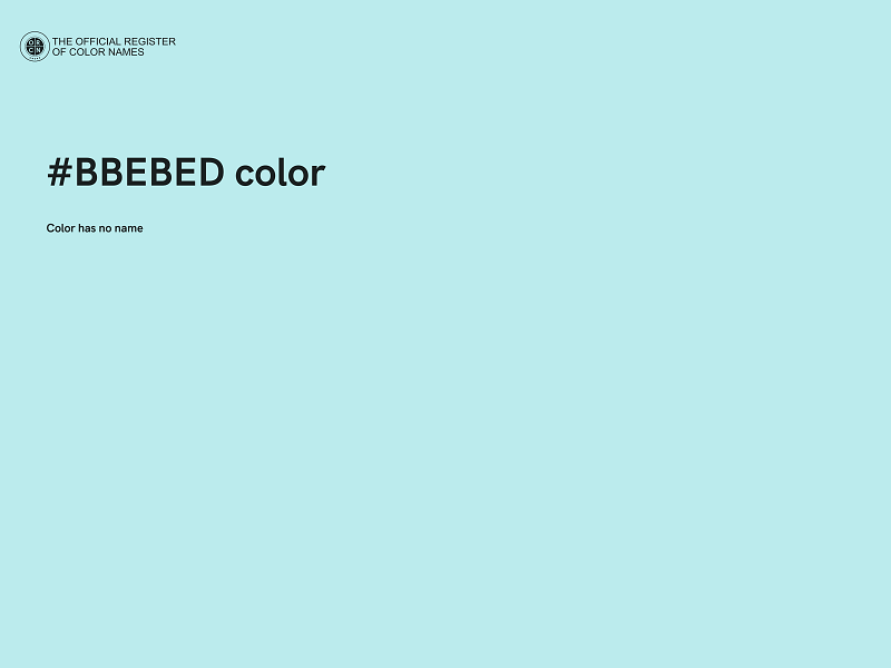 #BBEBED color image