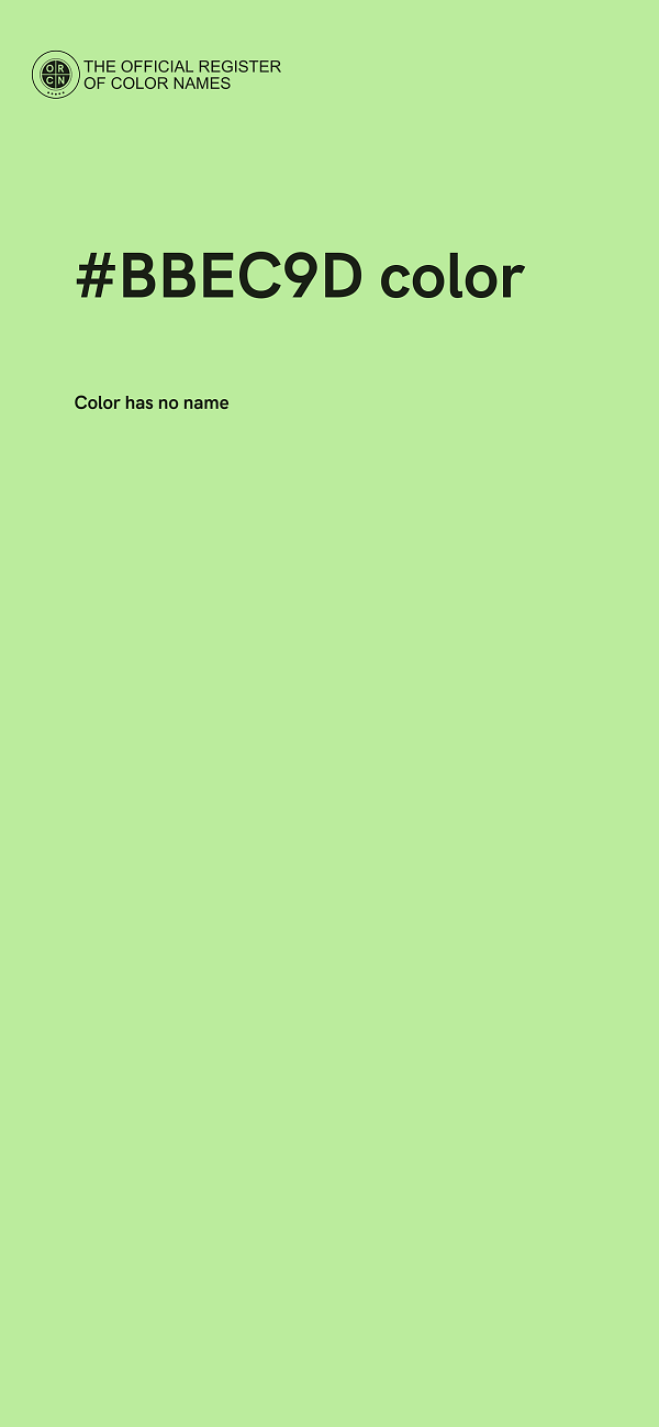 #BBEC9D color image