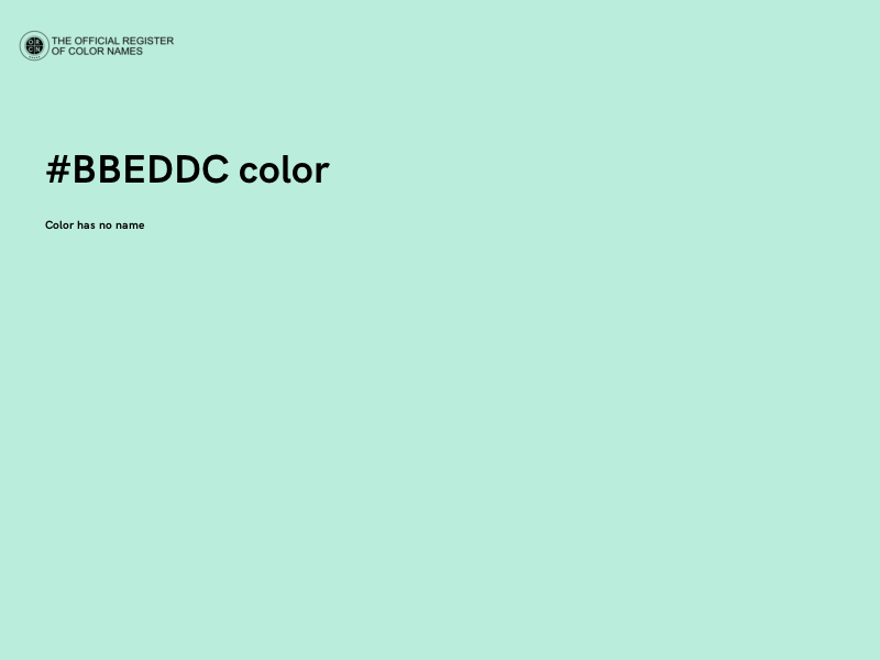#BBEDDC color image