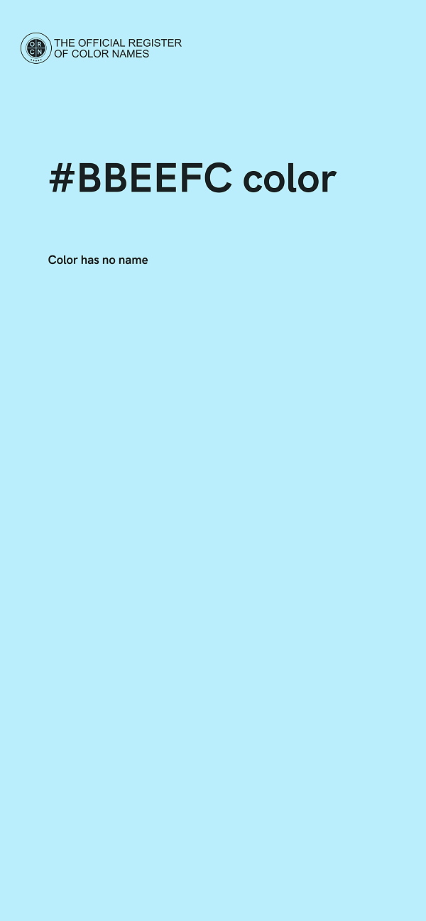 #BBEEFC color image