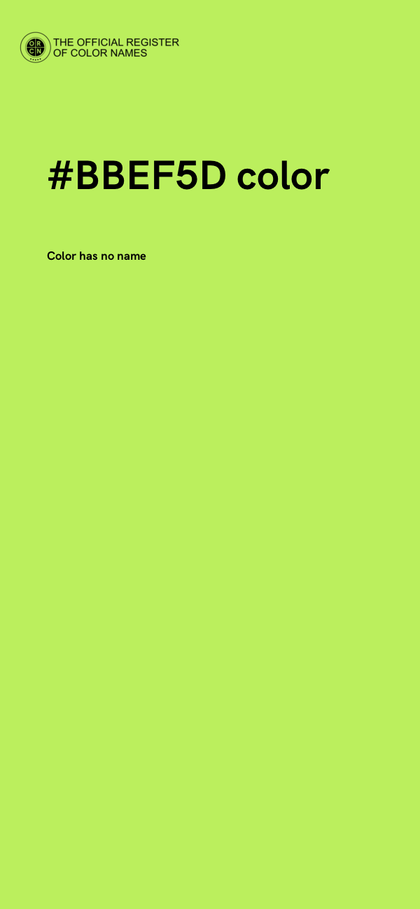 #BBEF5D color image