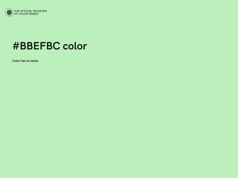 #BBEFBC color image