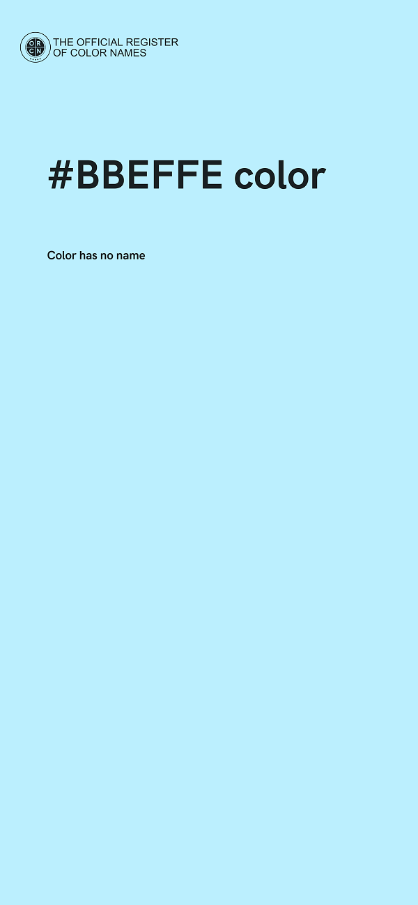 #BBEFFE color image
