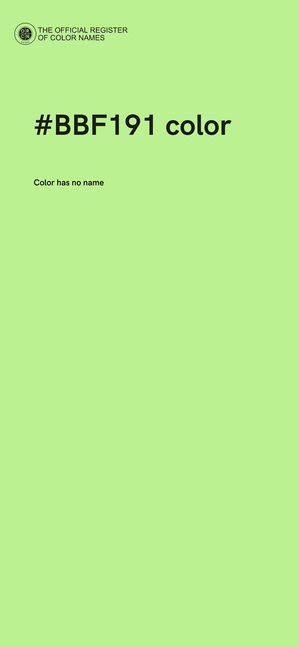 #BBF191 color image