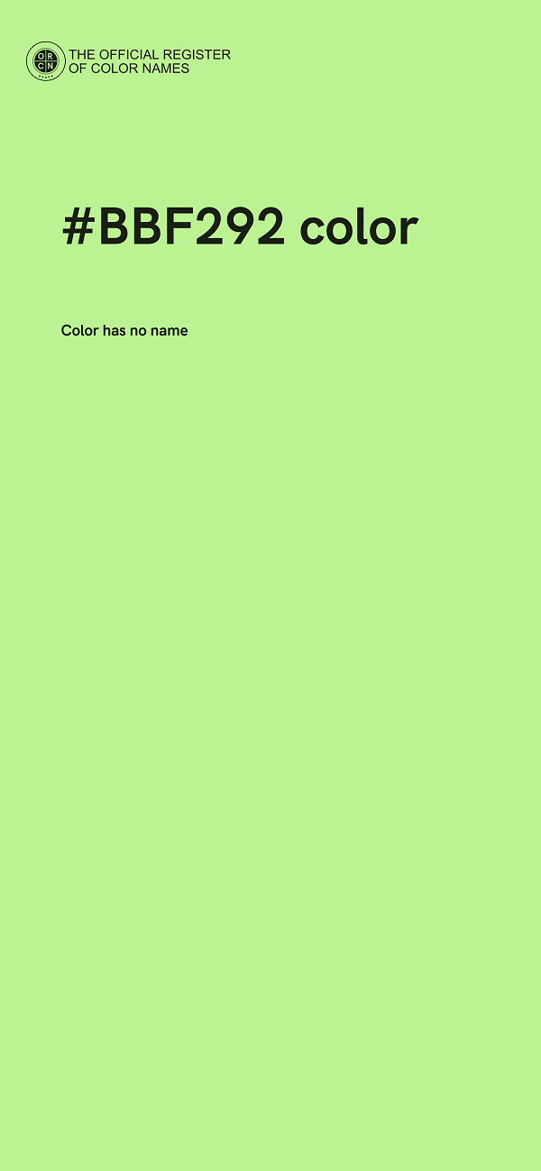 #BBF292 color image