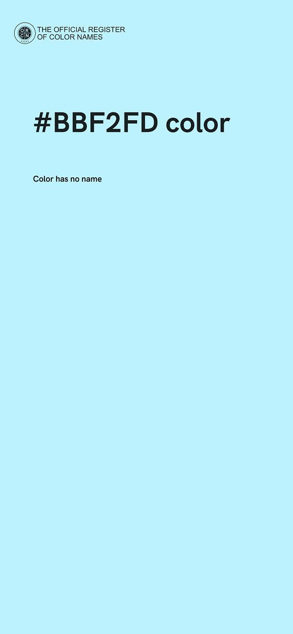 #BBF2FD color image