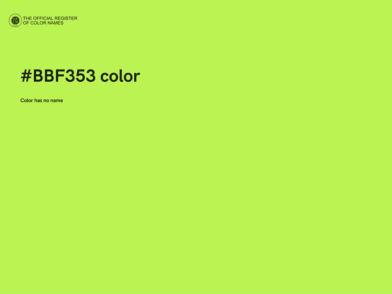 #BBF353 color image