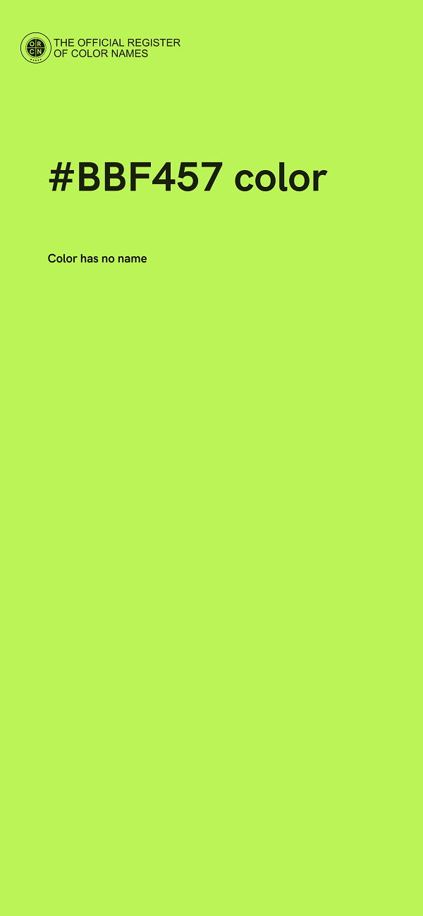 #BBF457 color image
