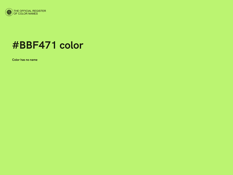 #BBF471 color image