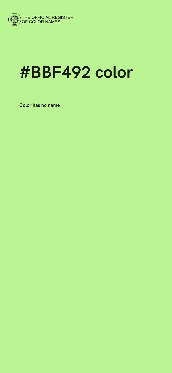 #BBF492 color image