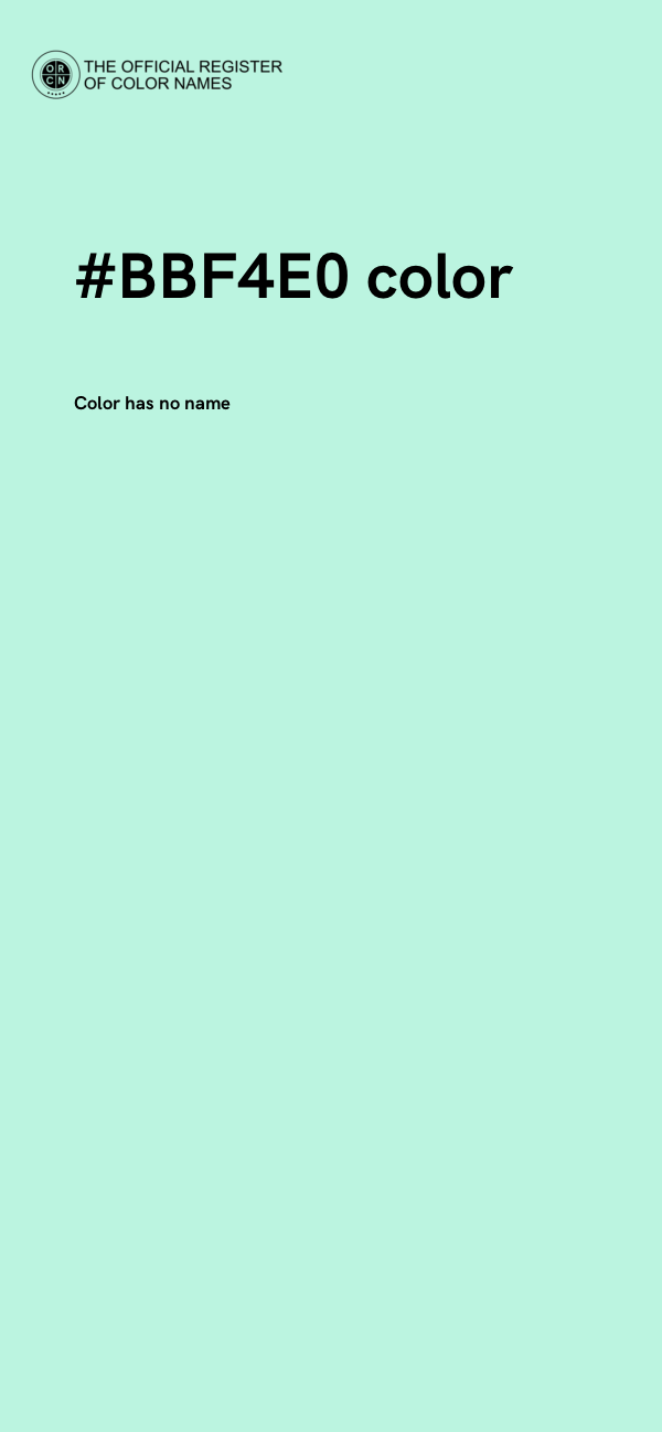 #BBF4E0 color image