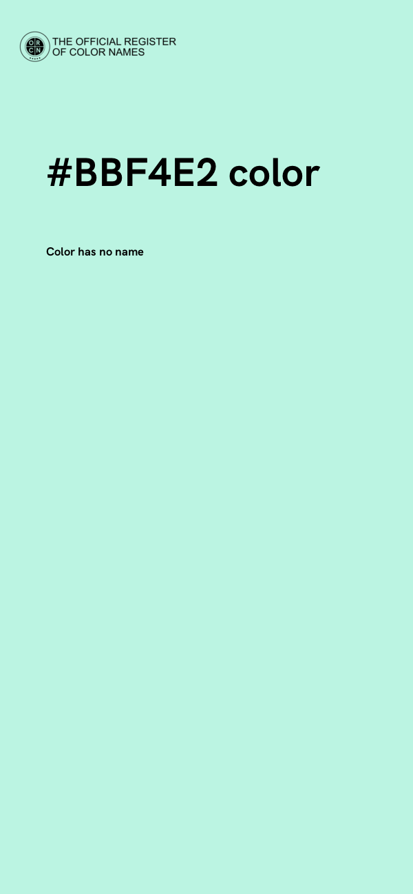 #BBF4E2 color image