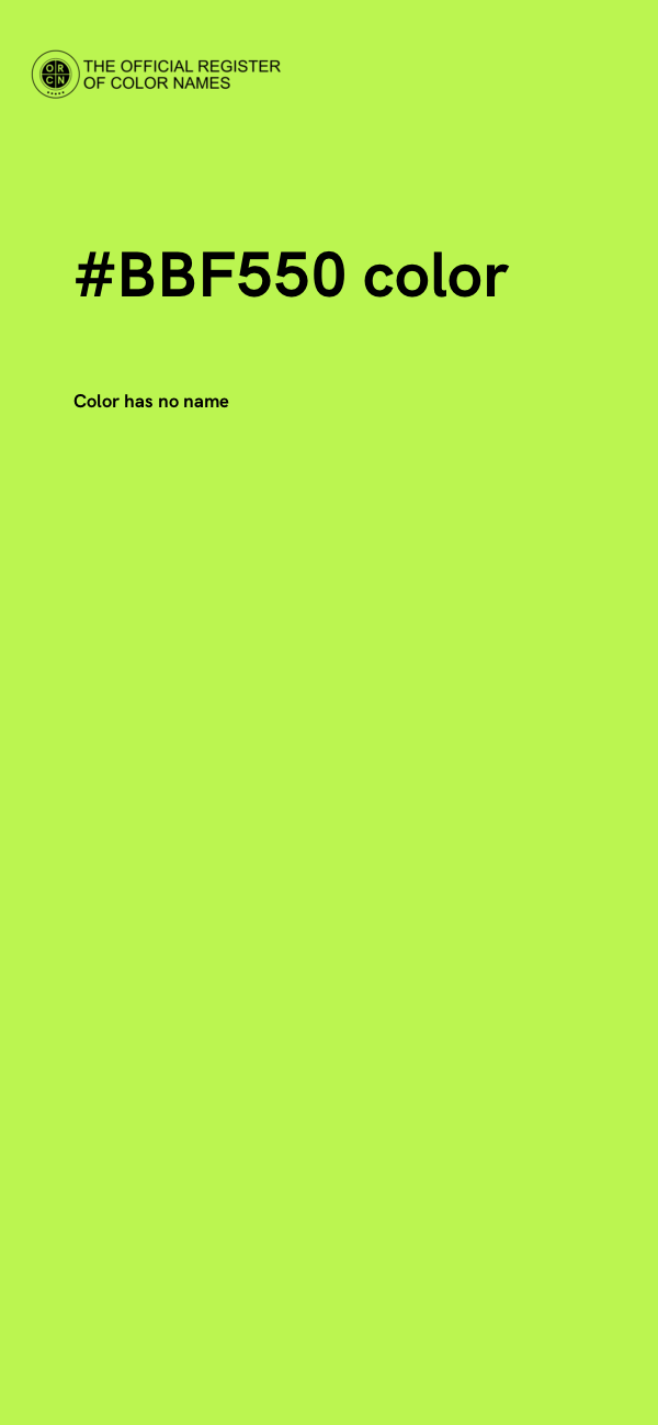 #BBF550 color image