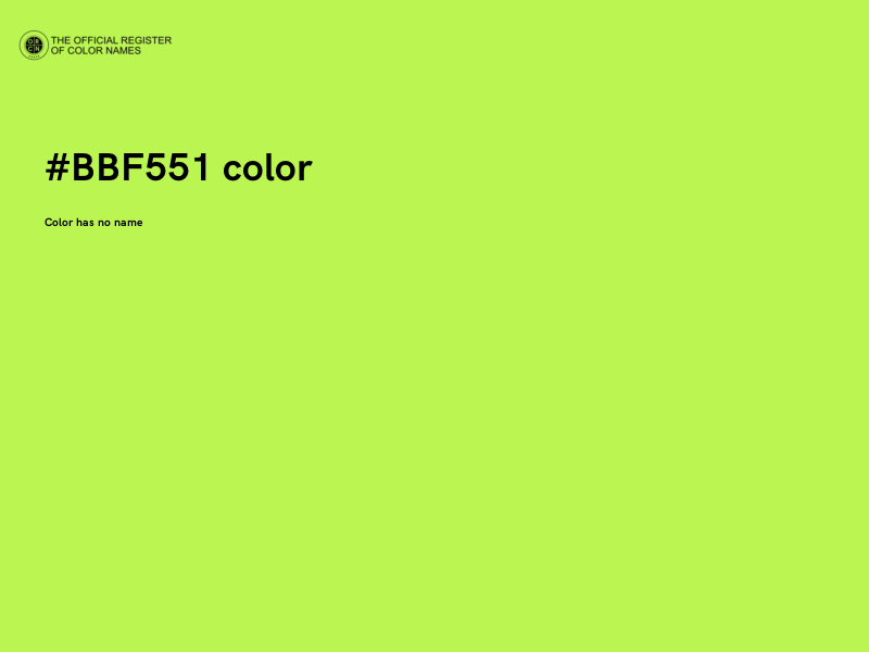 #BBF551 color image