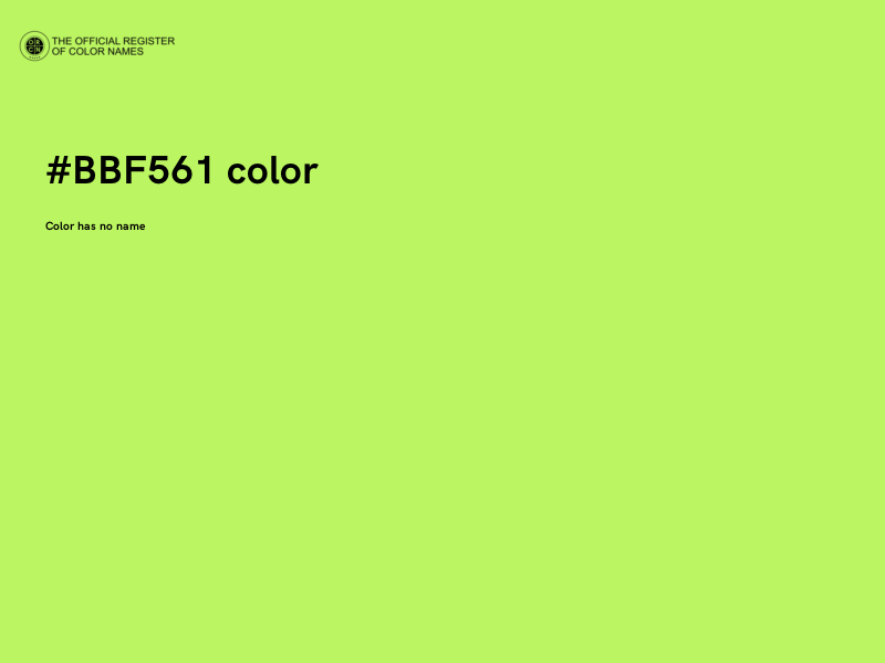 #BBF561 color image