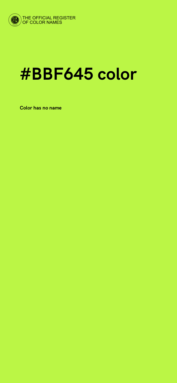 #BBF645 color image