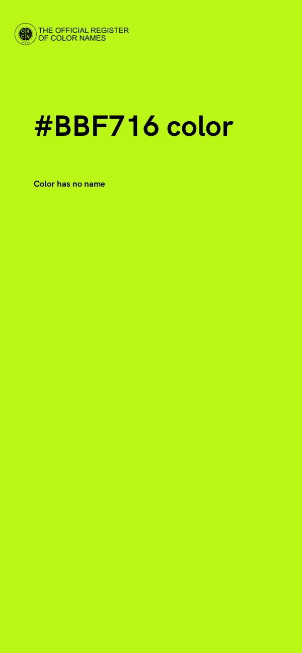 #BBF716 color image