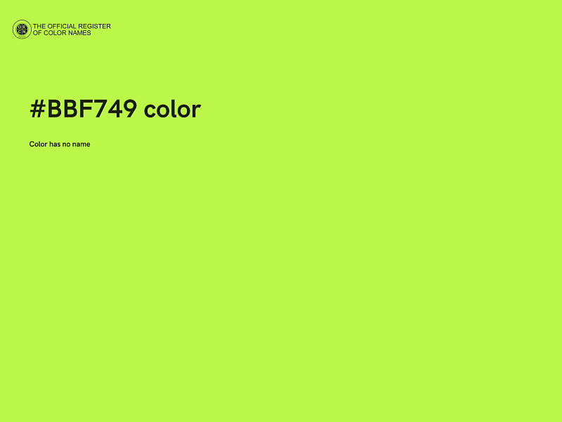 #BBF749 color image