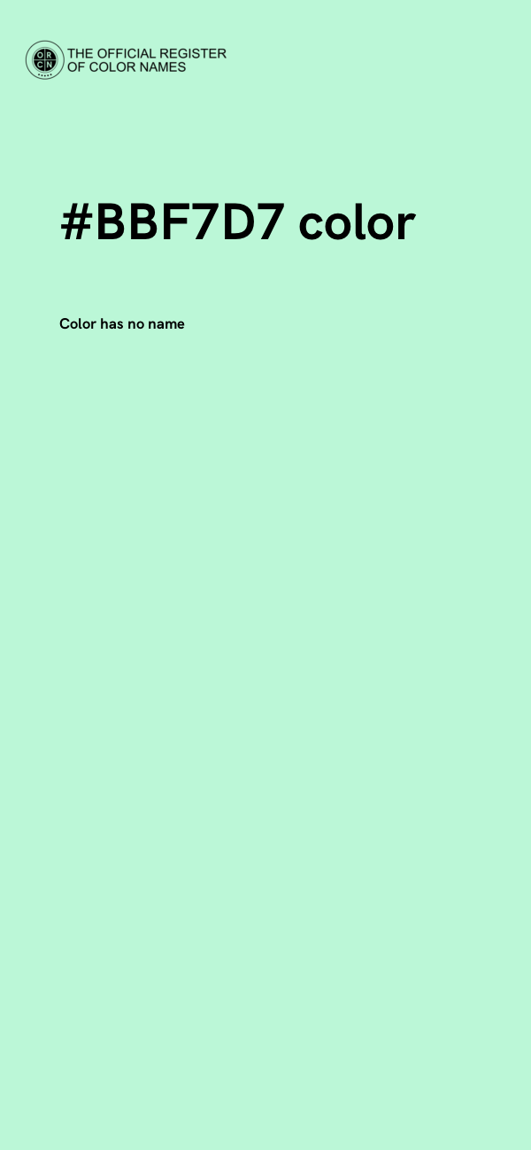 #BBF7D7 color image