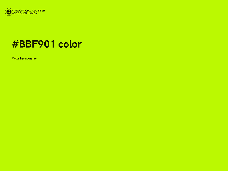 #BBF901 color image
