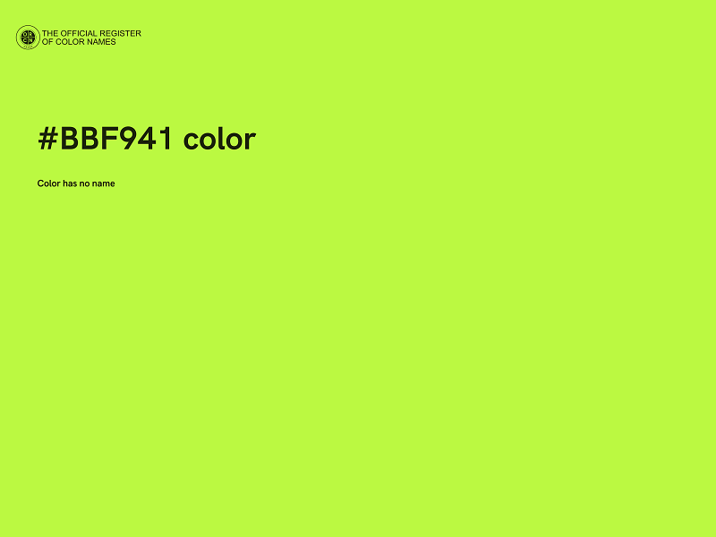 #BBF941 color image