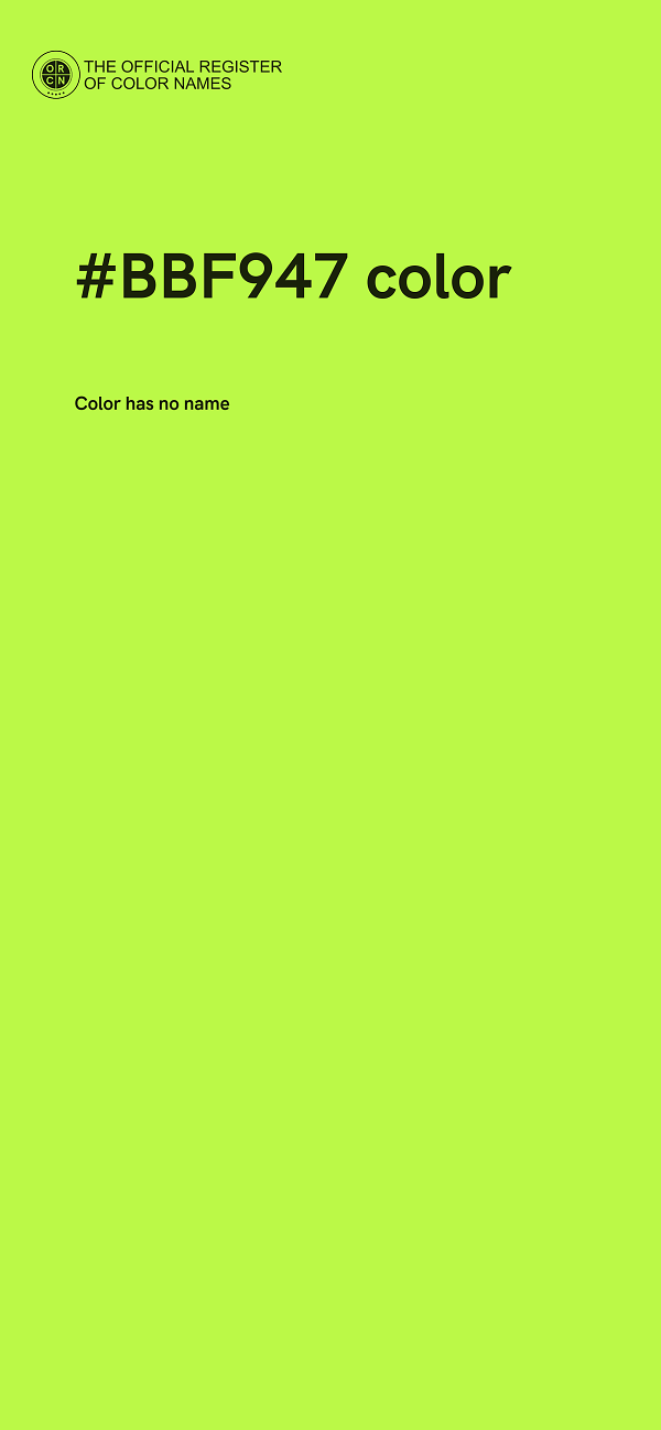 #BBF947 color image