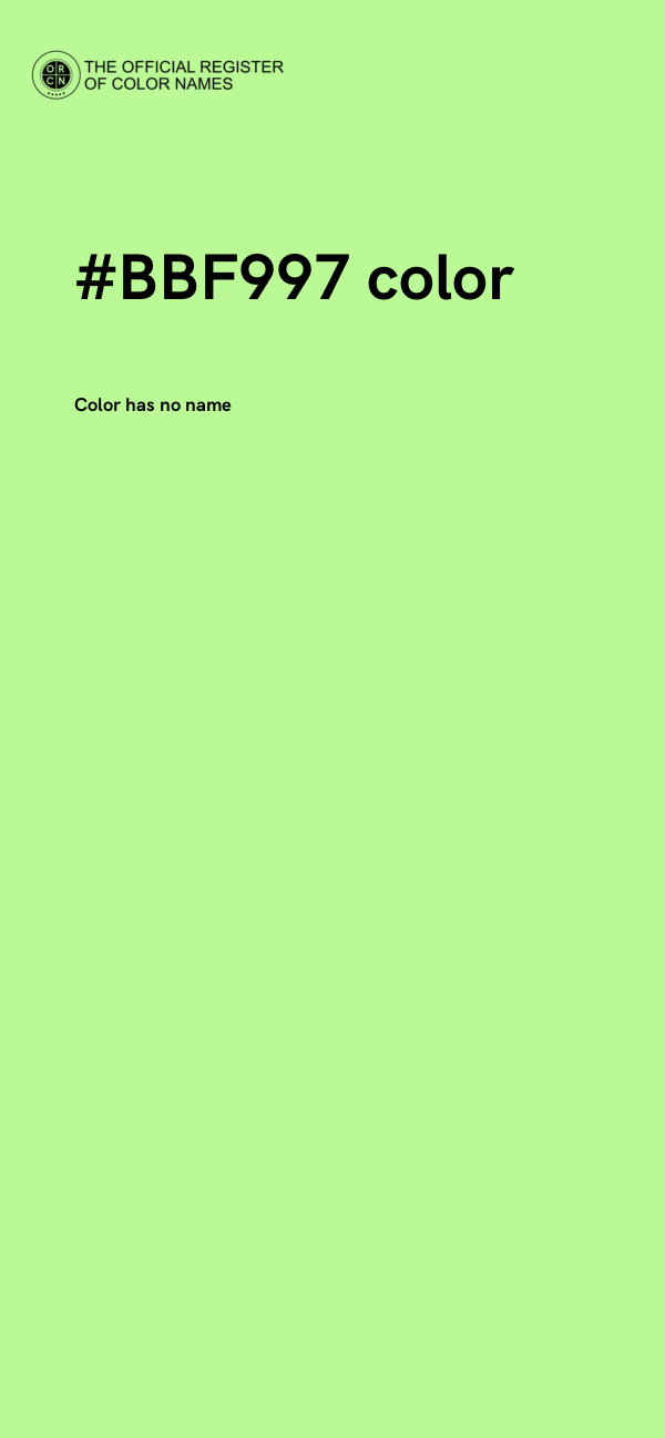 #BBF997 color image