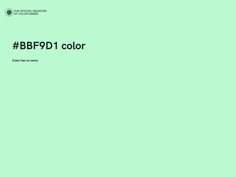 #BBF9D1 color image