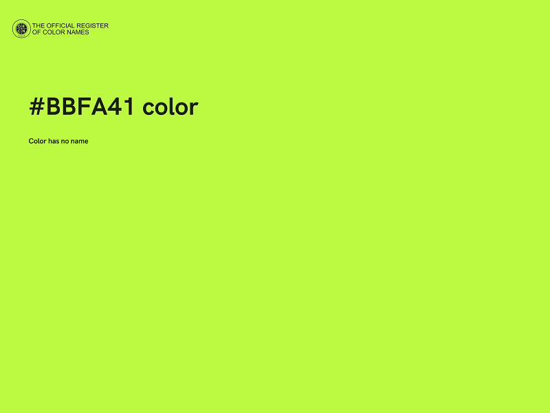 #BBFA41 color image