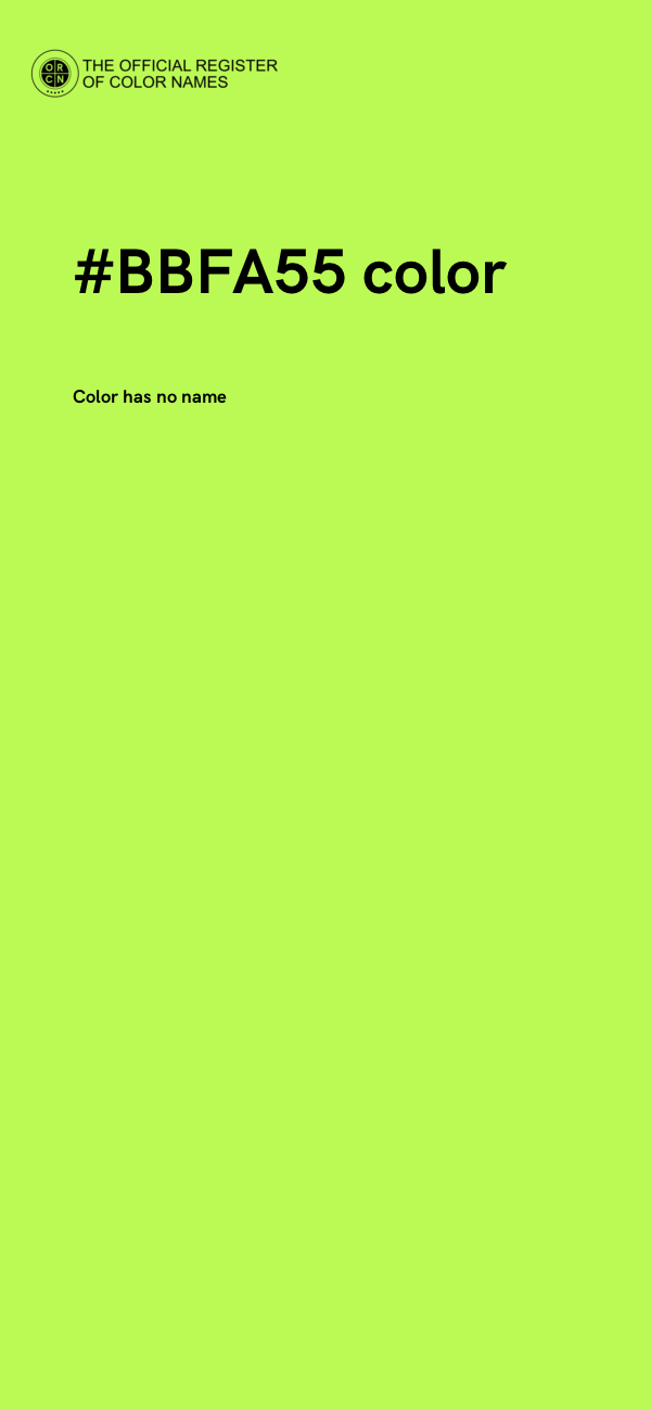 #BBFA55 color image