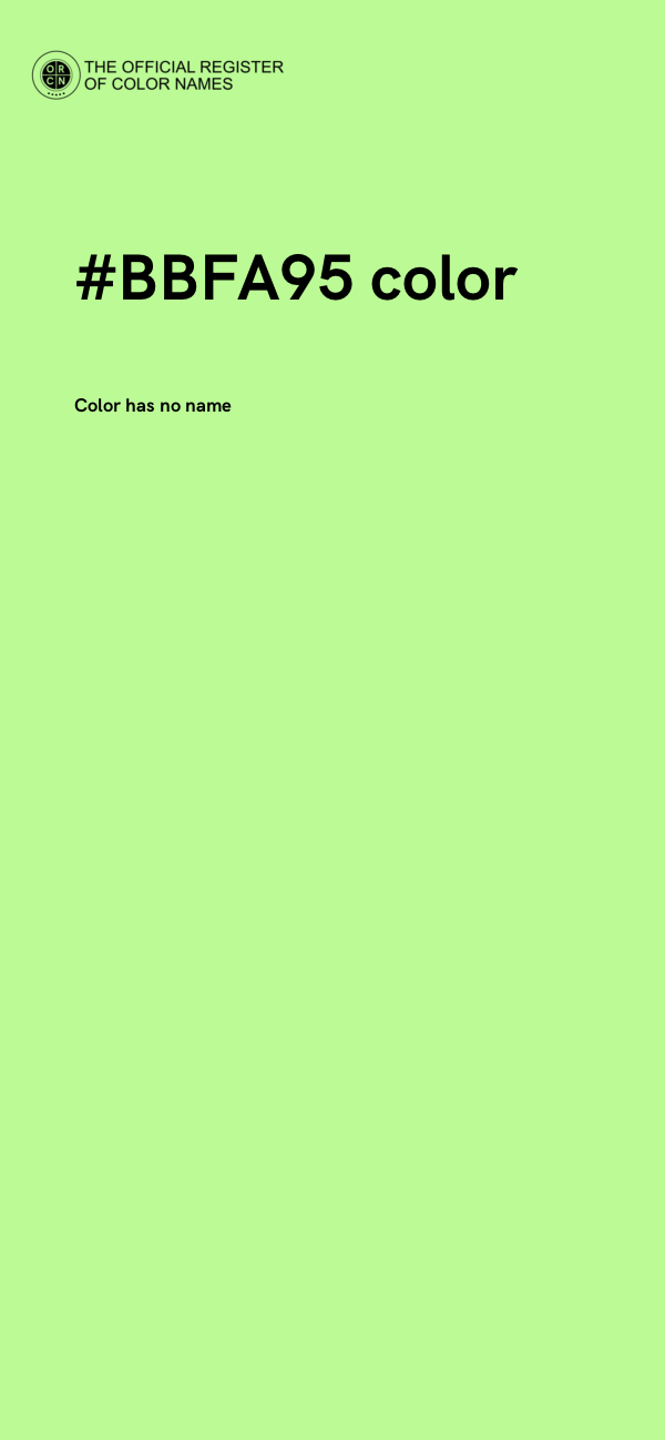 #BBFA95 color image