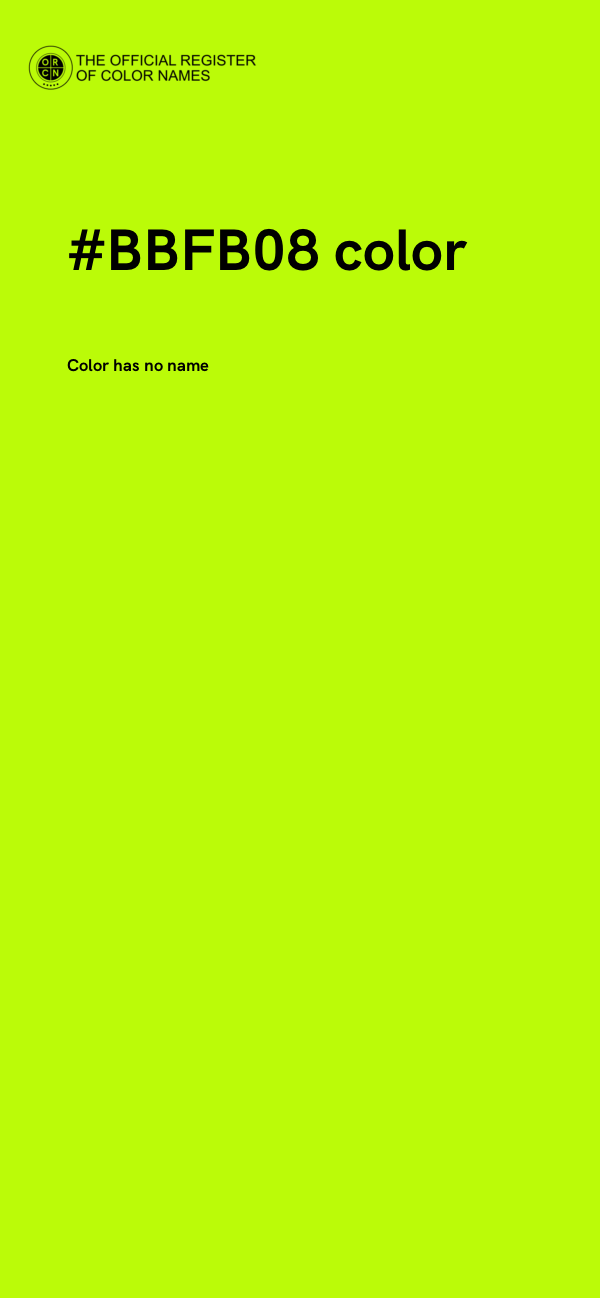 #BBFB08 color image