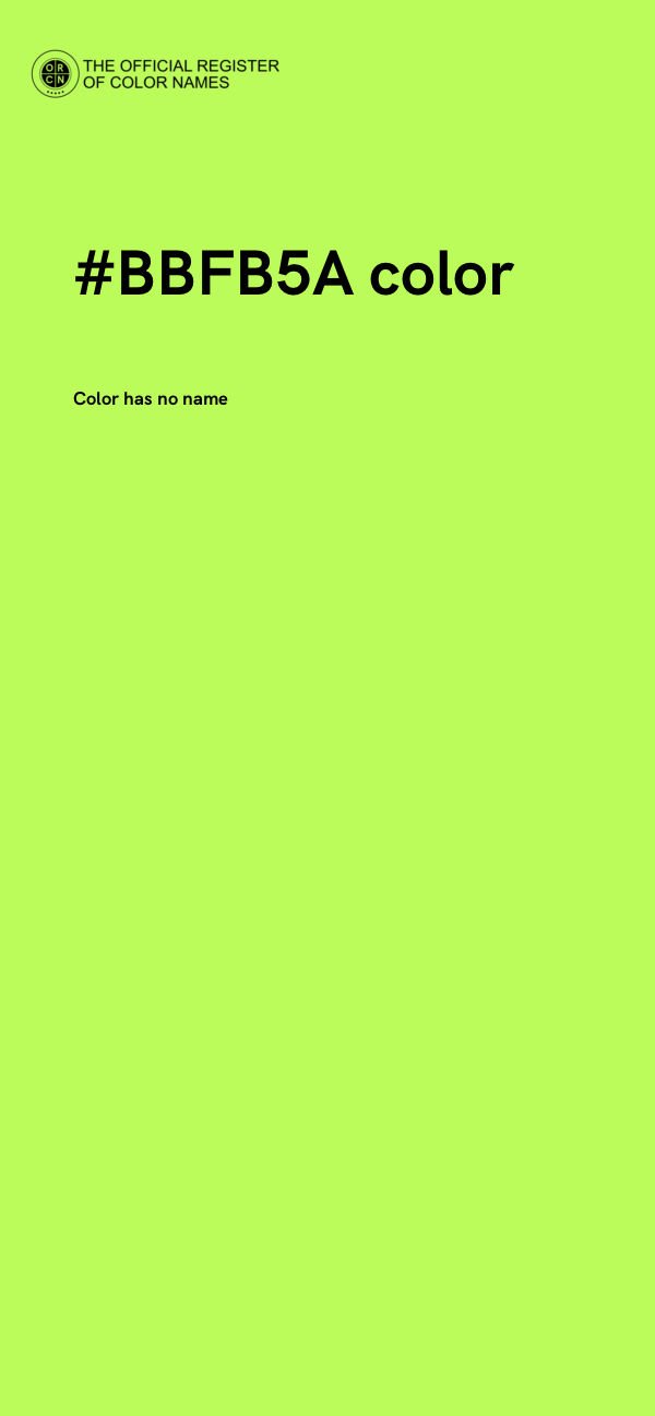 #BBFB5A color image