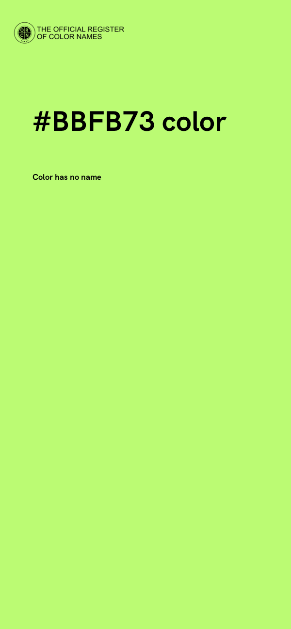 #BBFB73 color image