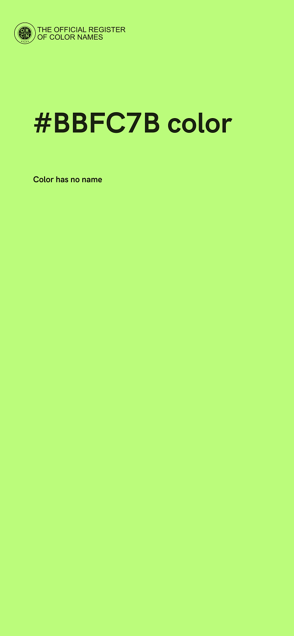 #BBFC7B color image