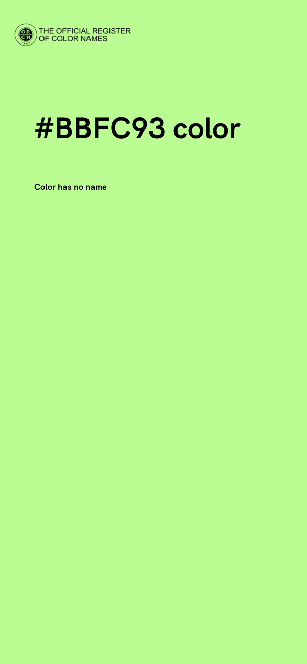 #BBFC93 color image