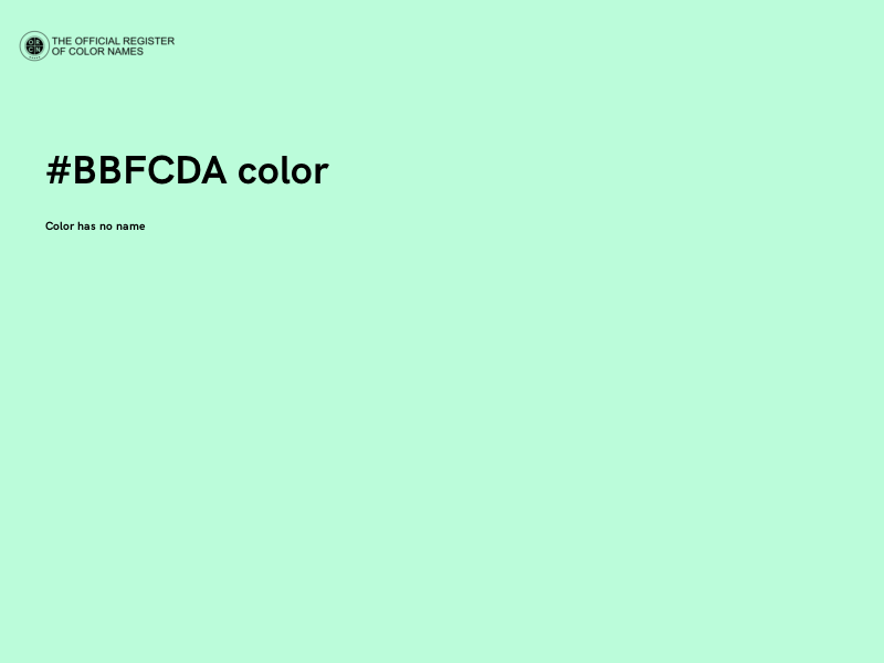 #BBFCDA color image