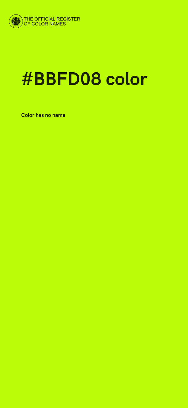 #BBFD08 color image