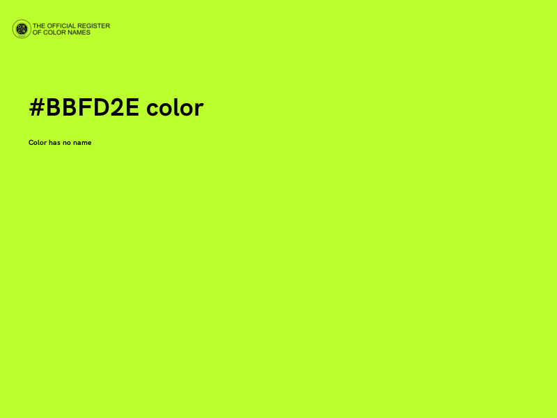 #BBFD2E color image