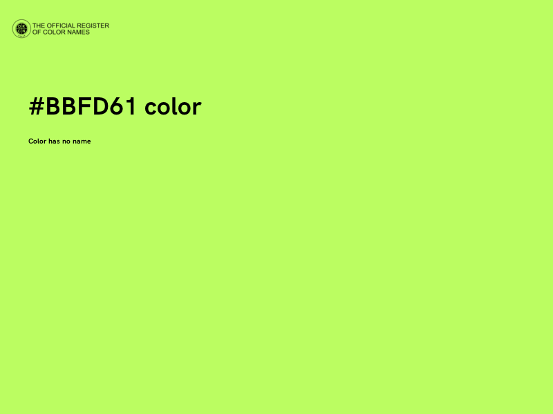 #BBFD61 color image