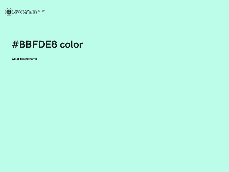 #BBFDE8 color image