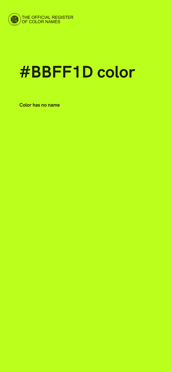 #BBFF1D color image