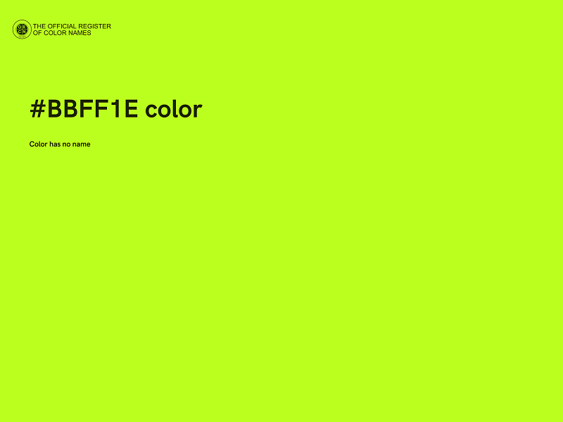 #BBFF1E color image