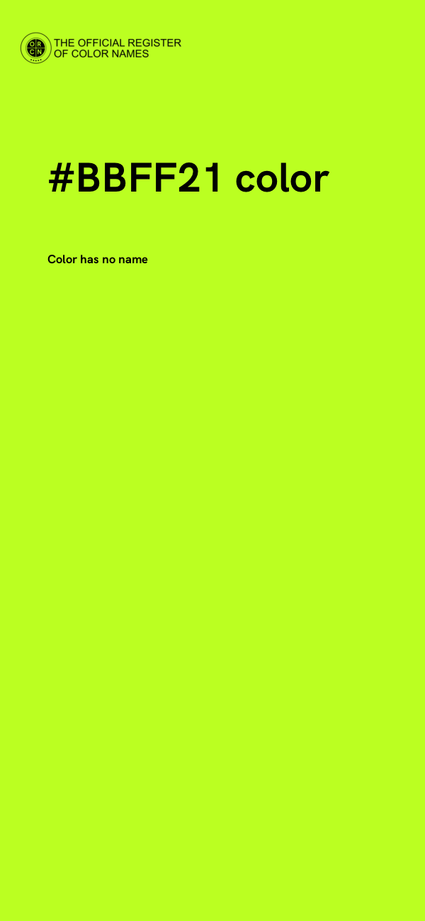 #BBFF21 color image