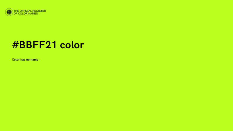 #BBFF21 color image