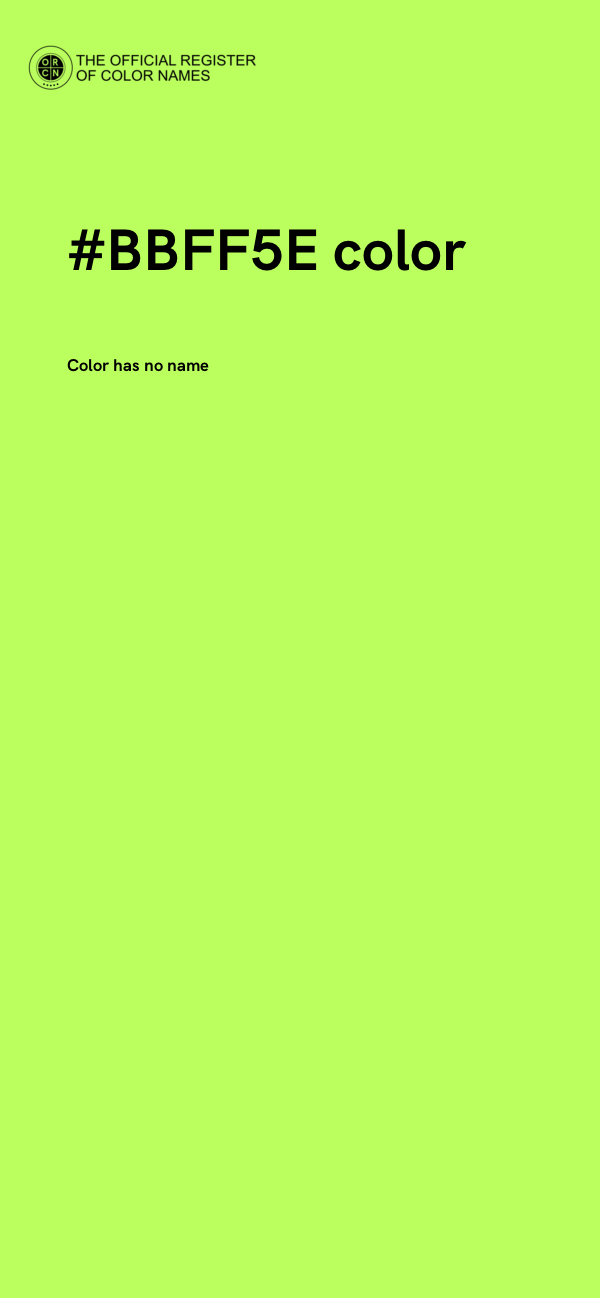 #BBFF5E color image