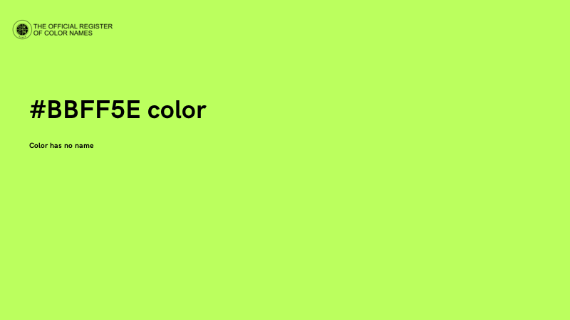 #BBFF5E color image