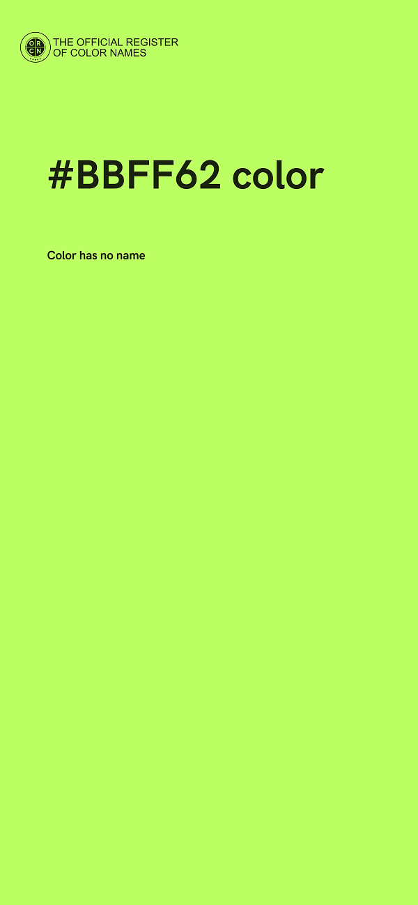 #BBFF62 color image