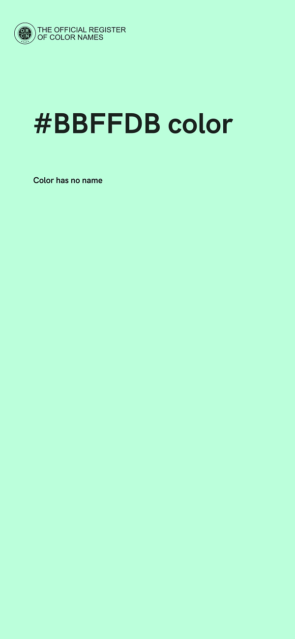 #BBFFDB color image